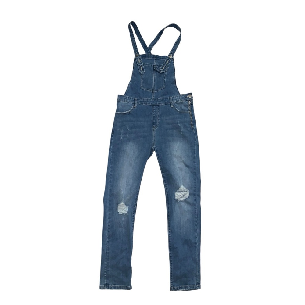 I & M Distressed Overalls